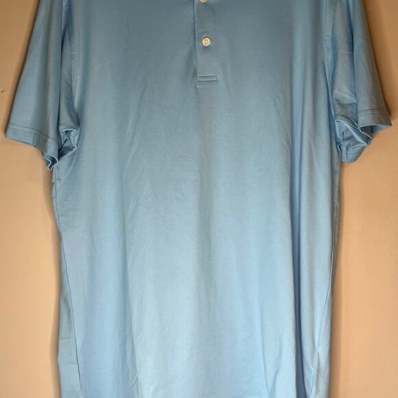 Men’s Dunning Golf Polo Light Blue Short Sleeve Size Medium - Picture 9 of 16